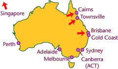 Mapa: Ubicación de James Cook University campus