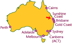 Mapa: Ubicación de University of the Sunshine Coast campus