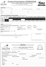 WHV Fiche d'inscription